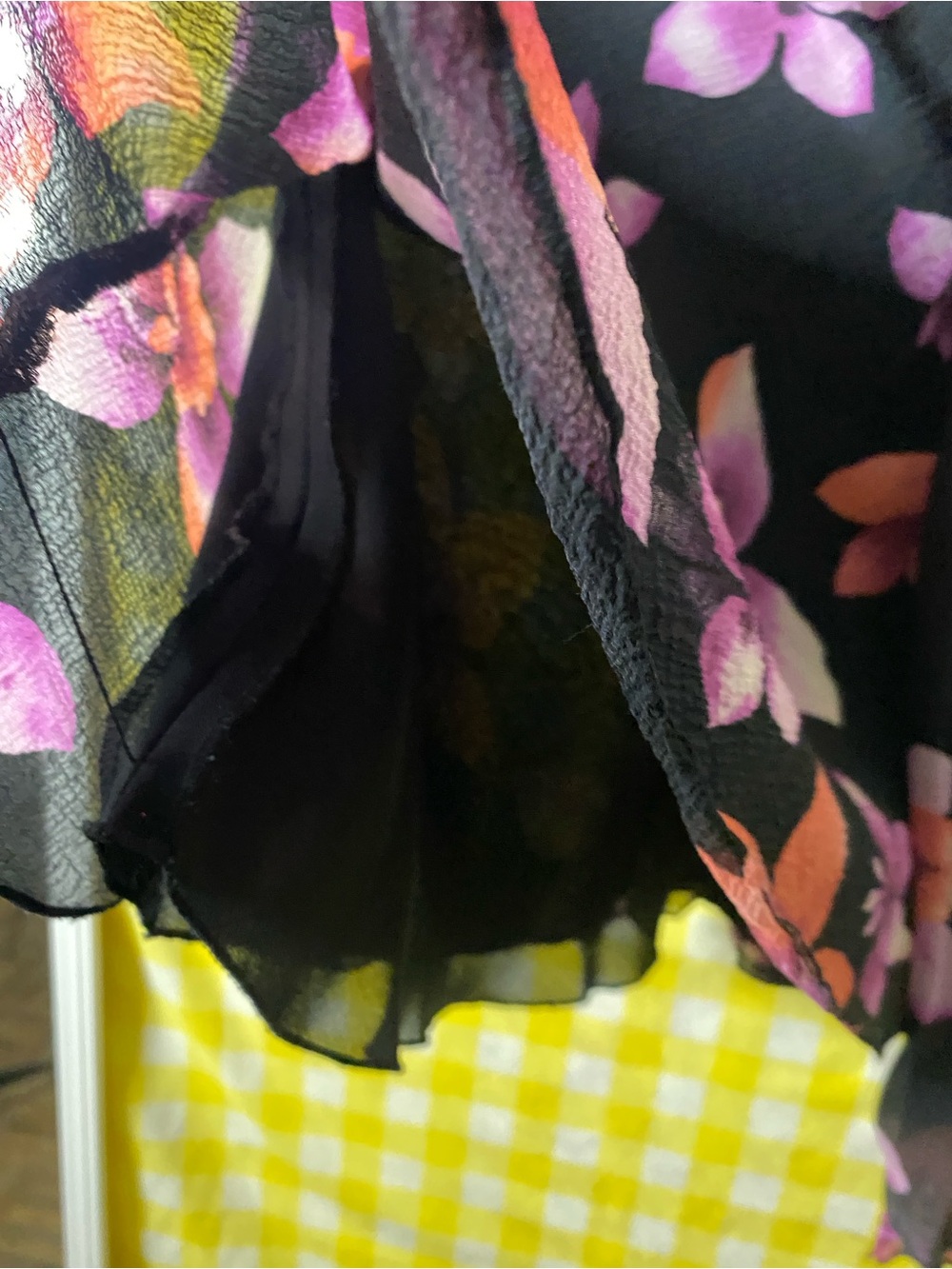 Alfani vintage skirt  silk 100% silk - Picture 6 of 11